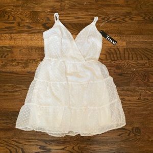 NWT White Polka Dot Dress